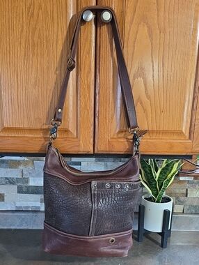 Myra Bag Browny And Dark Brown Interior Crossbody